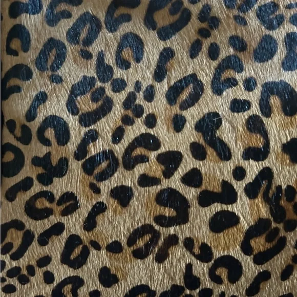 FOSSIL Women's Memoir Satchel - Leopard Print with Black Accents-NWR - Picture 3 of 12